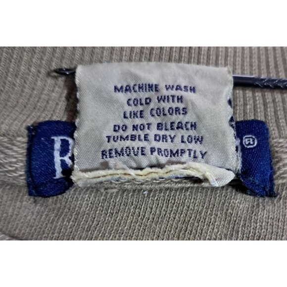 Vintage Sportsmans Warehouse 86 Graphic Sweatshirt Khaki Cotton Pullover - Picture 8 of 8